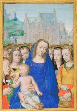 “Kutsal Bakire ve Çocuğu Azizelerle Birlikte” by Gérard David, 1500. (Fotoğraf: Wikimedia Commons)