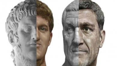 İmparatorlar Nero (solda) ve Thrax (sağda)