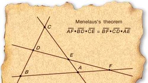 İskenderiyeli Menelaus Ve Ünlü Teoremi