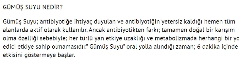 gümüş suyu