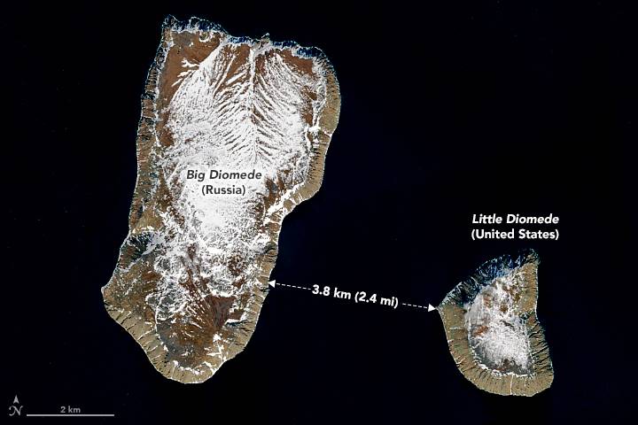 Büyük Diomede ve Küçük Diomede adaları