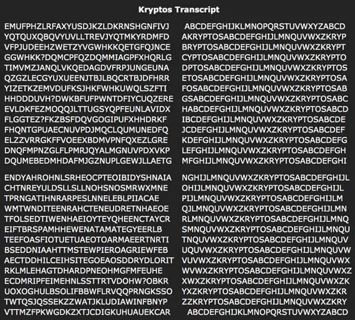 Kryptos şifre